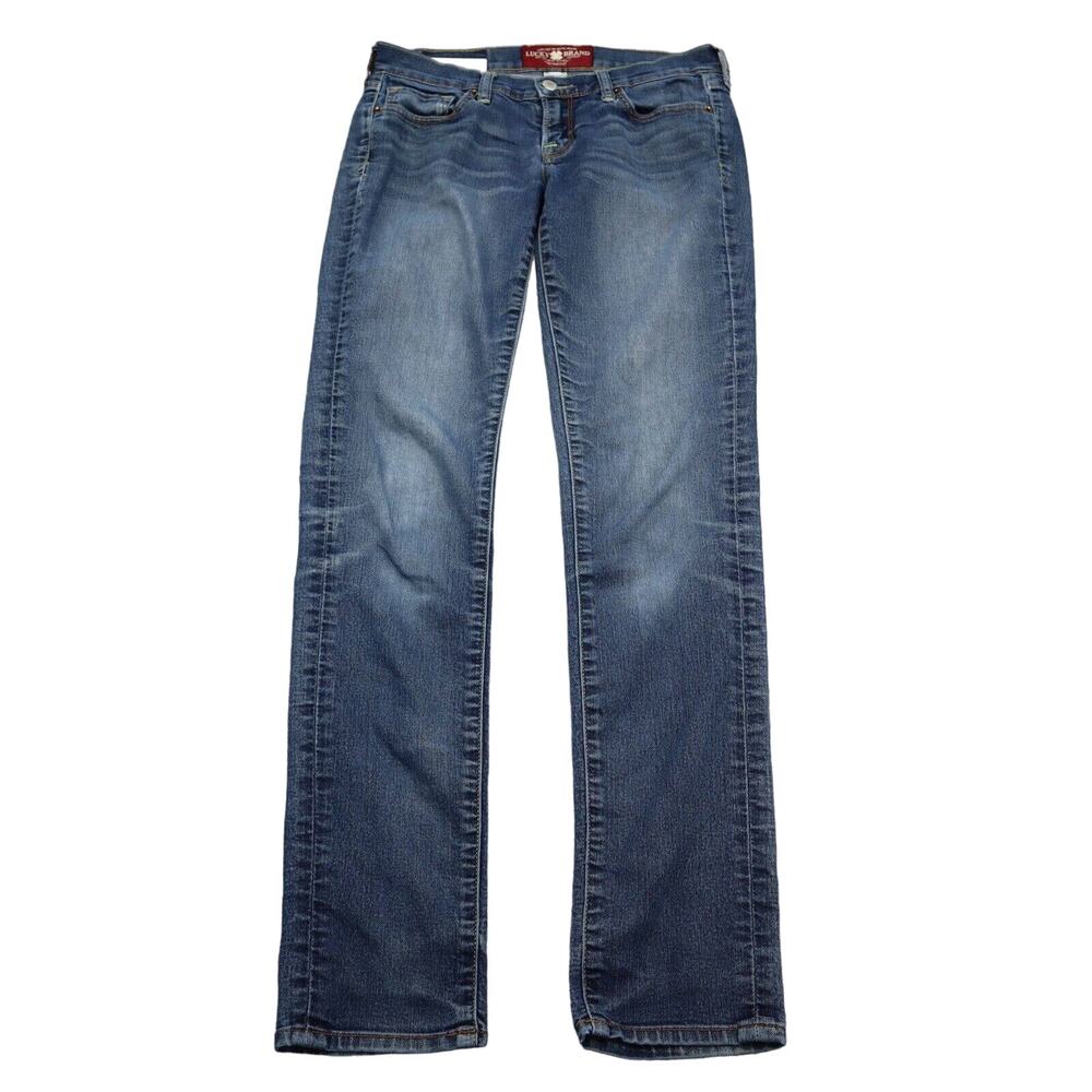 Lucky Brand Pants Womens 0 Blue Low Rise Slim Straight Leg Casual Jeans